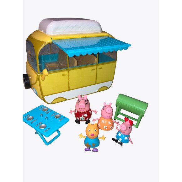 Jazwares Other - Peppa Pig Family Campervan Camping Playset